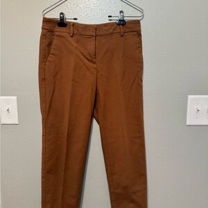 LOFT Curvy High-Rise Pants in Rust